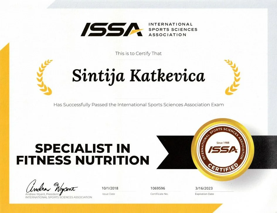 Specialist in Fitness Nutrition